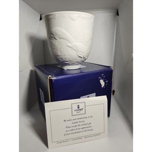 Lladro Collectors' Society Dolphins at Play 1998 Bisque Votive / Candle Holder